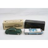 Two boxed 1/43 Brooklin Models metal models to include No 15 1949 Mercury 2 Door Coupe and 28X