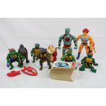 90s TV related figures - to include Playmates Teenage Mutant Ninja Turtles x 6, LJN Thundercats x 4,