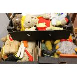 Large group of dolls, teddies & mixed toys to include Wallace and Gromit, Rupert, boxed Sindy