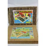 Two boxed Britains plastic figure play sets to include 4714 Riding School and 4711 Farmyard,