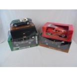 Four boxed diecast models to include Ertl Range Rover 40604, Gateway Global Autoart Range Rover 4'