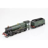 Hornby OO gauge County of Cornwall 4-6-0 locomotive with tender