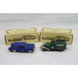 Two boxed 1/43 Brooklin Models metal models to include No 16 1936 Dodge Van Huggett Electrical Ltd