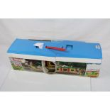 Boxed Tomy Sylvanian Families Canal Boat, unchecked but appears good with instructions, torn box