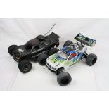 Two radio control cars to include a Thunder Tiger Tomahawk ST 1/10 scale 4WD Nitro together with a