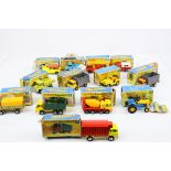 13 boxed Matchbox Superfast diecast models to include 37 Cattle Truck, 42 Iron Fair Crane, 21