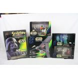 Star Wars - Four boxed and unopened Kenner The Power of the Force vehicle / figure sets to include
