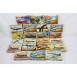 22 Boxed Matchbox 1/72 plastic model kits to include A-4M Skyhawk, NA.P 51D Mustang, Panzer II