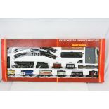 Boxed Hornby OO gauge R539 Evening Star Super Freight Set, complete and appearing vg