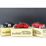 Three boxed 1:43 Brooklin Models metal models to include BRK 19x 1955 Chrysler C300 Police Pursuit