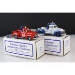 Two boxed Durham Classics Automotive Miniatures 1/43 metal models to include DC-25 1955 Ford F100