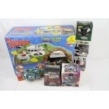Group of seven boxed TV & film related toys/figures, to include Vivid Imaginations Tracy Island,