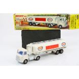 Boxed Dinky 945 AEC Fuel Tanker ESSO diecast model, gd condition with some paint chips and marks,
