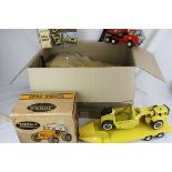 Group of boxed and unboxed diecast Tonka vehicles to include boxed Jeep 2445, boxed Mini-Tonka Stake