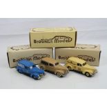 Three boxed 1/43 Brooklin Models No 9 Ford Sedan Delivery metal models to include Toledo Toy Show