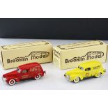 Two boxed Brooklin Models 1:43 metal models to include BRK9X 1940 Ford Sedan Delivery Model