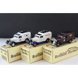 Three boxed Brooklin Models 1:43 metal models to include BRK16X 1935 Dodge Van WMTC 1987, BRK16X