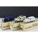 Three boxed Brooklin Models 1:43 metal models to include BRK16 1936 Dodge Van St Martins