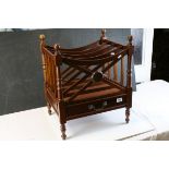 Reproduction 19th century Mahogany Four Section Canterbury, 48cms wide x 59cms high