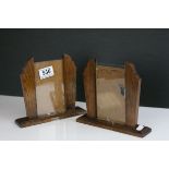 Pair of Art Deco wooden photo frames