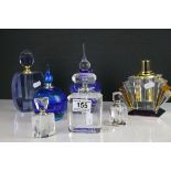 Seven Modern Glass Perfume Bottles