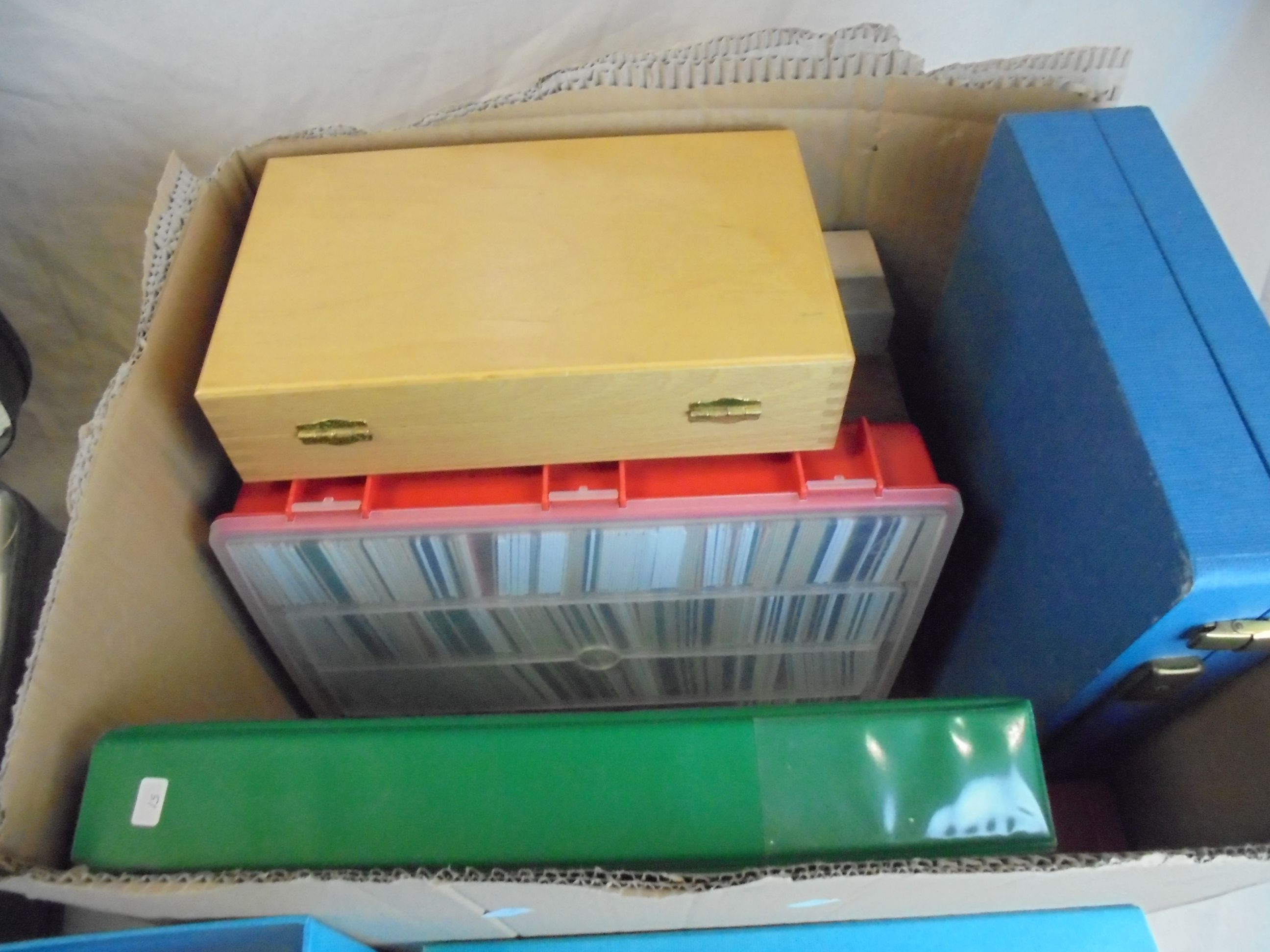 A large quantity of slides contained in three boxes plus one other cased set .and a suitcase of - Image 4 of 5