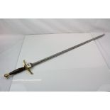 A 20th century Queen Elizabeth II Wilkinson Sword uniform dress court sword having a mahogany