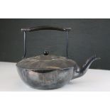 Mappin and Webb Silver Plate Kettle in the manner of Christopher Dresser, 21cms high