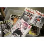 Box of various copies of Tatler, Vogue and Harper Magazines together with 116 issues of ' The