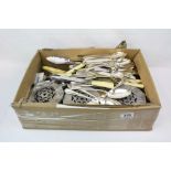 A good collection of silver plated cuttlery and other kitchenalia.