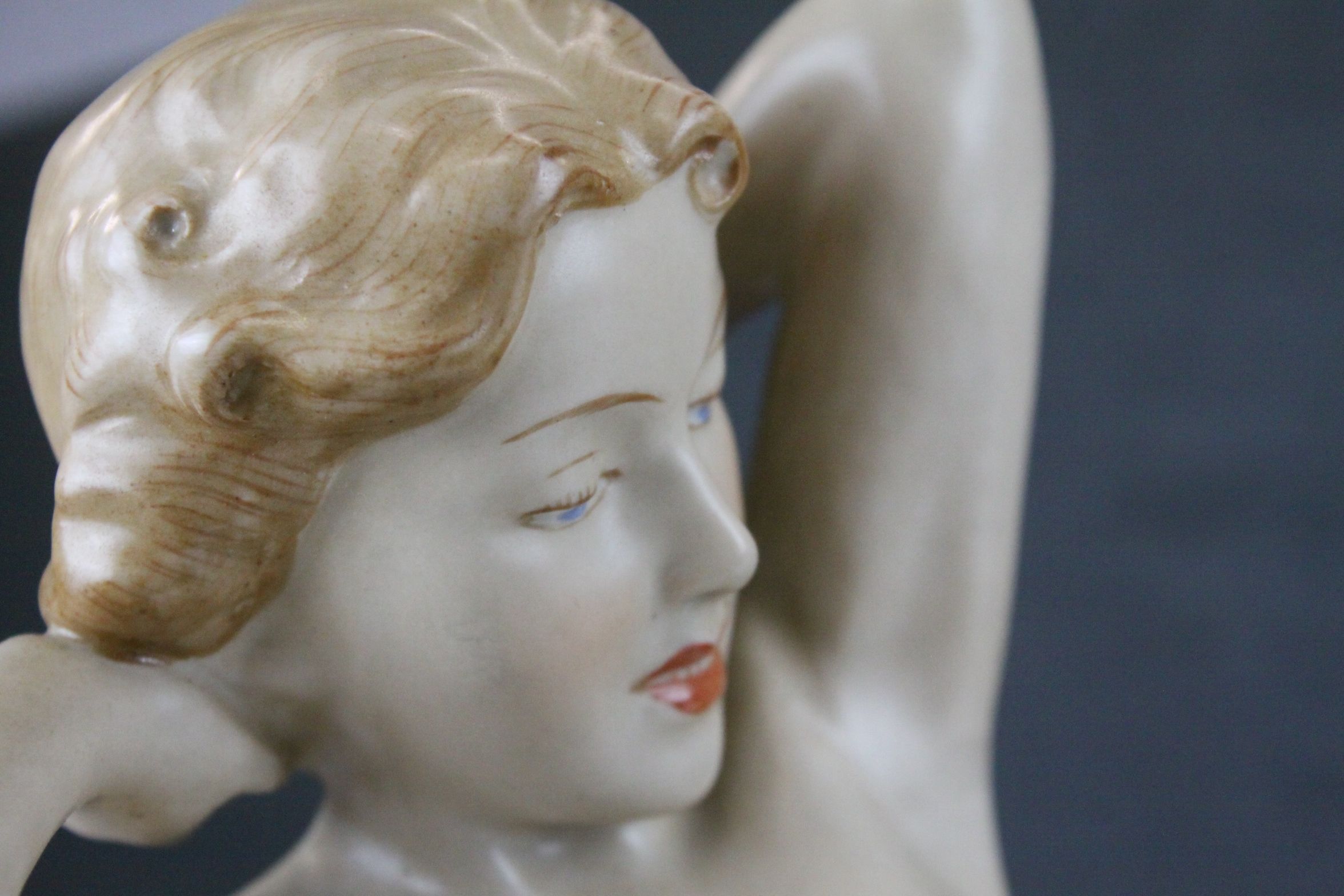 Royal Dux figure of a Nude, c.1950, makers mark underside of base - Image 8 of 8