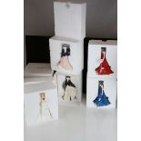 Five Boxed Royal Worcester Figures - Zara, Wedding Day, Special Occasion, Amelia and Christina