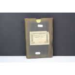 A Late 19th century Ordnance survey map of the English Lakes on cloth in original slip case.