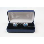 Pair of Silver and Opal Cufflinks