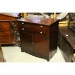 Small 19th century Low Cabinet with Single Drawer over Pot Cupboard, h.68cms w.66cms