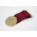 A 9ct Gold medal from the Swindon & North Wilts Victoria Hospital.