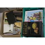 Two Boxes of Books including Antique Reference Books