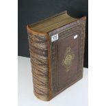 Large Late 19th / Early 20th century Leather Bound Holy Bible being ' the authorised version of