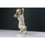 Royal Dux figure of a Nude, c.1950, makers mark underside of base