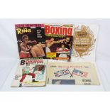Collection of Boxing ephemera to include 1966 World Heavyweight Championship programme together with
