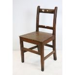 Two Regency Country Chairs with solid seats