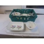 Collection of Portmeirion ' Botanic Garden ' Ceramics including Vase, Pouring Bowl, Baking Dish, 3