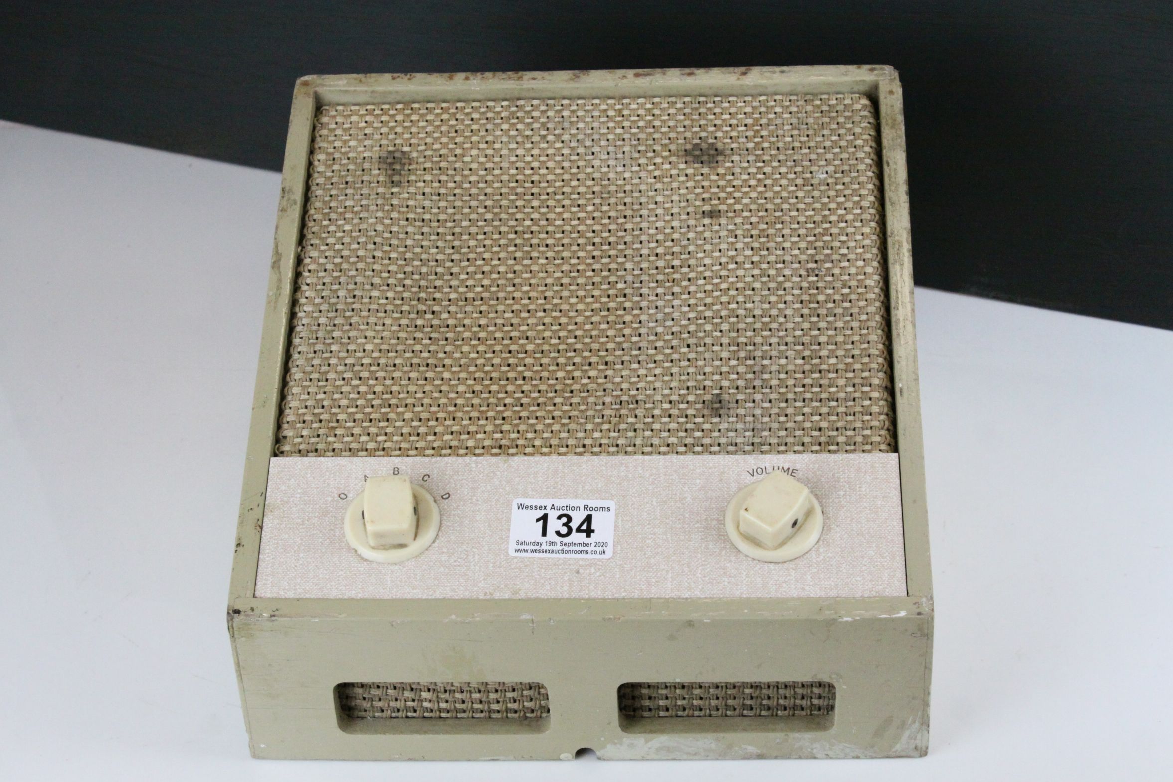 Vintage Ship's Radio Speaker, 26cms wide x 25cms high - Image 2 of 3