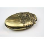 Brass Vesta Case of a Bird emerging from an Egg