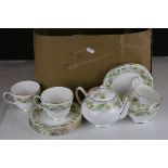 A Duchess Greensleeves pattern breakfast teaset.