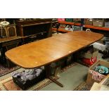 Skovby Mobelfabrik, Denmark Extending Dining Table with two additional leaves, 260cms long x