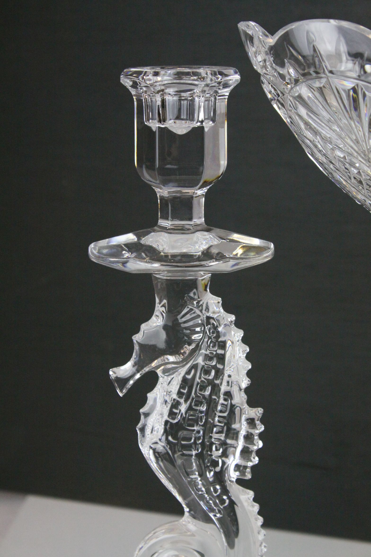 Waterford Lead Crystal Centrepiece Pedestal Bowl and Pair of Matching Candlesticks, all with - Image 4 of 8