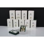 Collection of Swarovski Crystal memories ' Celebrations ' Gold in original boxes