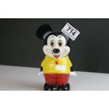 Vintage Walt Disney ' Illco ' Productions Wind-up Musical Mickey Mouse, 17cms high