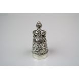Silver Thimble and Pin Cushion of figural form